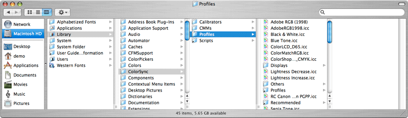 how to install icc profile photoshop